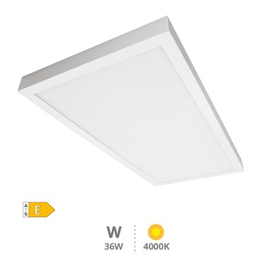 [203405007] Panel superficie LED rectangular Menia 36W 4200K Blanco
